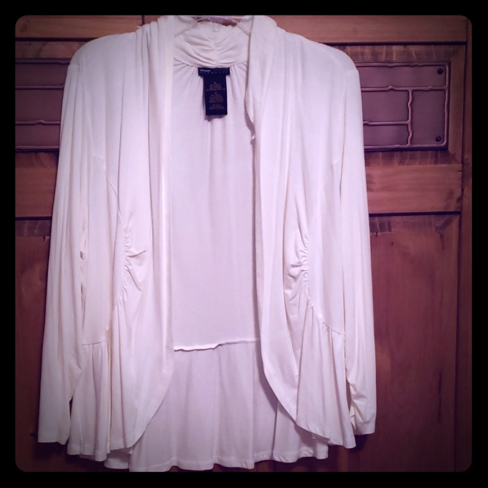 Off White Grace Elements Knit Jacket - image 1